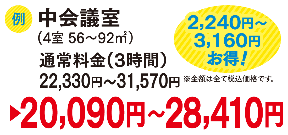 中会議室料金